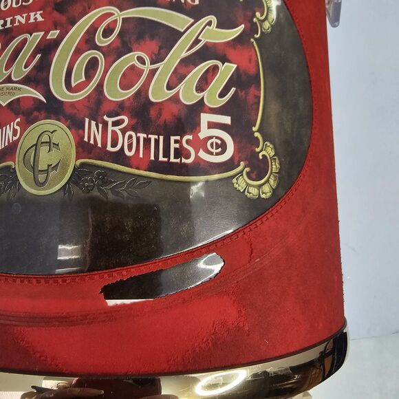 vtg coca cola collectibles Ice Bucket Franklin Mint Holiday Figurine Polar Santa - Picture 3 of 16